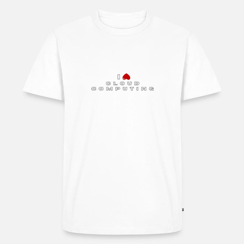 I hate Cloud computing - Men's Premium Organic T-Shirt - white