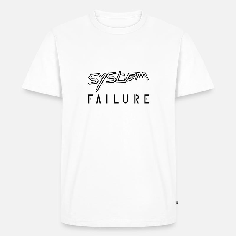 System failure - Männer Premium Bio T-Shirt - Weiß