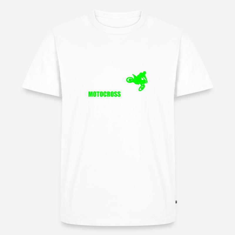 Motocross Moto-X MX Evolution - Männer Premium Bio T-Shirt - Weiß