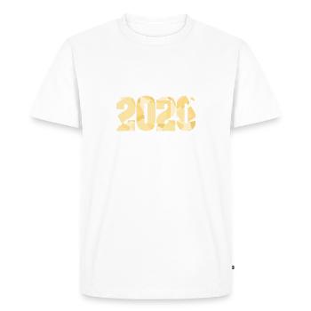 2020 - Men's Premium Organic T-Shirt - white - Front - Nico (187cm)
