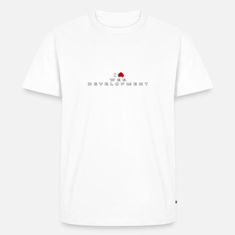I hate Web development - Men's Premium Organic T-Shirt - white