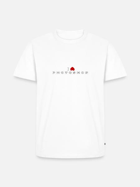 I hate Photoshop - Men's Premium Organic T-Shirt - white