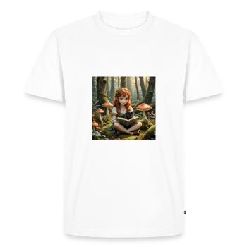 Elfe aux champignons - T-shirt Premium bio Homme - blanc - Devant - Nico (187cm)