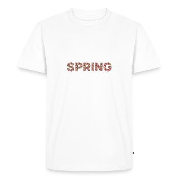 Le printemps s’il vous plaît ws - T-shirt Premium bio Homme - blanc - Devant - Nico (187cm)