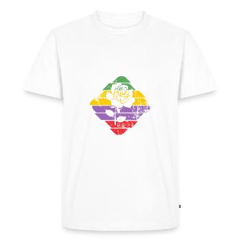 Rose - T-shirt Premium bio Homme - blanc - Devant - Nico (187cm)