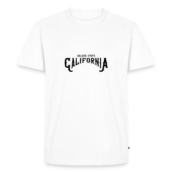 Golden State Californie - T-shirt Premium bio Homme - blanc - Devant - Nico (187cm)