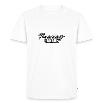 Tuning Garage - T-shirt Premium bio Homme - blanc - Devant - Nico (187cm)