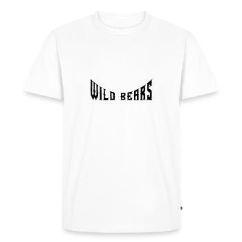 Ours sauvages - T-shirt Premium bio Homme - blanc - Devant - Nico (187cm)