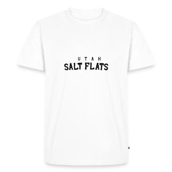 Marais salants de l’Utah - T-shirt Premium bio Homme - blanc - Devant - Nico (187cm)