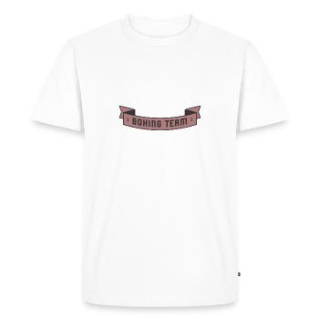 Boxing Team - Men's Premium Organic T-Shirt - white - Front - Nico (187cm)