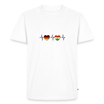 Kurdistan Kurde Kurde Cadeau Rojava - T-shirt Premium bio Homme - blanc - Devant - Nico (187cm)