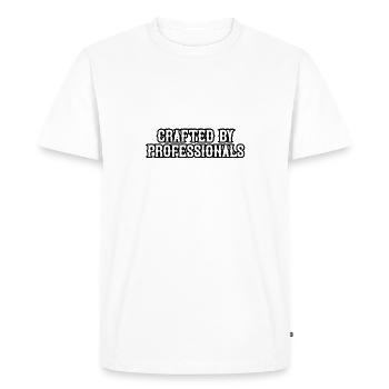Crafted by Professionals - Men's Premium Organic T-Shirt - white - Front - Nico (187cm)