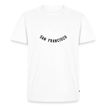 San Francisco - T-shirt Premium bio Homme - blanc - Devant - Nico (187cm)