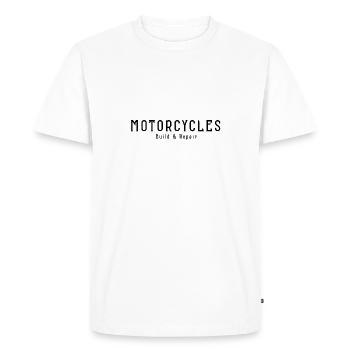 Motorcycles Build and Repair - Men's Premium Organic T-Shirt - white - Front - Nico (187cm)