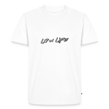 Low Life - Men's Premium Organic T-Shirt - white - Front - Nico (187cm)