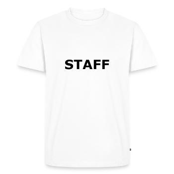 Staff - Men's Premium Organic T-Shirt - white - Front - Nico (187cm)