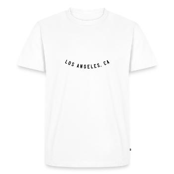 Los Angeles CA - T-shirt Premium bio Homme - blanc - Devant - Nico (187cm)