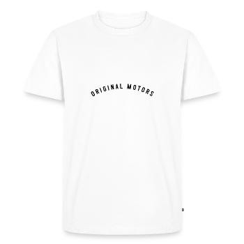 Moteurs d’origine - T-shirt Premium bio Homme - blanc - Devant - Nico (187cm)
