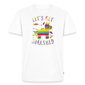 Faisons smashed Pinata - T-shirt Premium bio Homme - blanc - Devant - Nico (187cm)