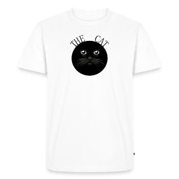 Le Chat - Die Katze - T-shirt Premium bio Homme - blanc - Devant - Nico (187cm)