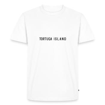 Tortuga Island - Männer Premium Bio T-Shirt - Weiß - Vorne - Nico (187cm)