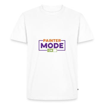 House Painter Dad Unique Gifts - Men's Premium Organic T-Shirt - white - Front - Nico (187cm)