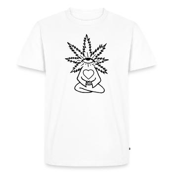 cnfgjd (cnfgjd) - T-shirt Premium bio Homme - blanc - Devant - Nico (187cm)