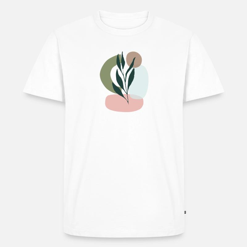 Minimalistic Boho Style - Männer Premium Bio T-Shirt - Weiß