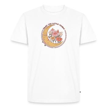 PROFITEZ DES PETITES CHOSES - T-shirt Premium bio Homme - blanc - Devant - Nico (187cm)