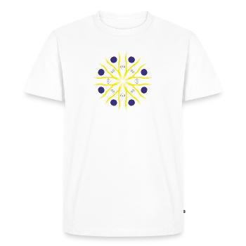 Mandala spirituel - T-shirt Premium bio Homme - blanc - Devant - Nico (187cm)