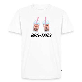 Bubble Tea Bes - Teas - Men's Premium Organic T-Shirt - white - Front - Nico (187cm)
