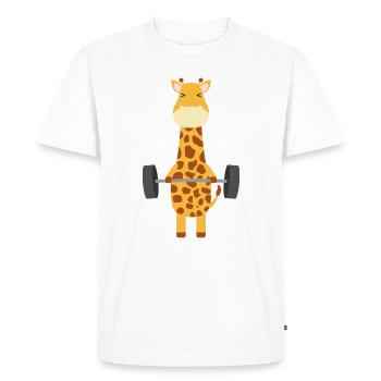 Girafe - T-shirt Premium bio Homme - blanc - Devant - Nico (187cm)