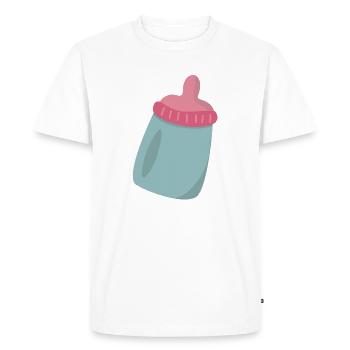 Biberon - T-shirt Premium bio Homme - blanc - Devant - Nico (187cm)