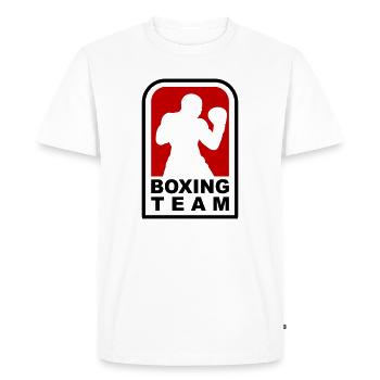 Boxing Team Design for Boxing Gyms and Martial Arts - Men's Premium Organic T-Shirt - white - Front - Nico (187cm)
