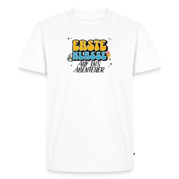 Motif d’aventure de première classe - T-shirt Premium bio Homme - blanc - Devant - Nico (187cm)