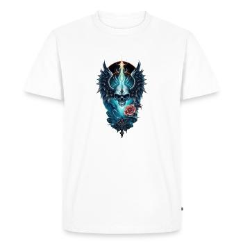 Stunning skull - Men's Premium Organic T-Shirt - white - Front - Nico (187cm)