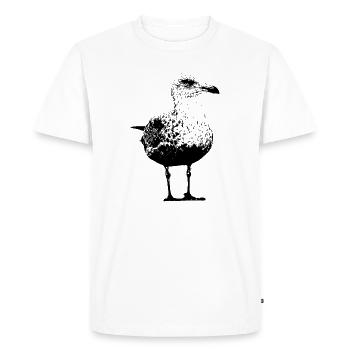 Mouette - T-shirt Premium bio Homme - blanc - Devant - Nico (187cm)