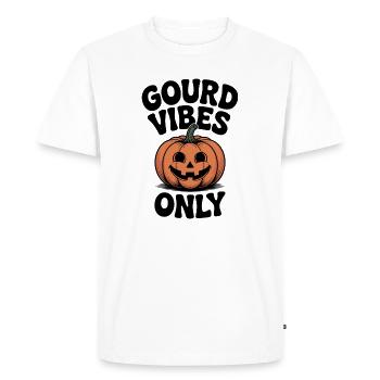 Gourd Vibes uniquement - T-shirt Premium bio Homme - blanc - Devant - Nico (187cm)