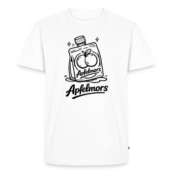 Apple Mors Butt - Men's Premium Organic T-Shirt - white - Front - Nico (187cm)