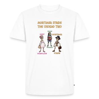 Mortimer Stride - La série d’animation du Trio des Morts-Vivants - T-shirt Premium bio Homme - blanc - Devant - Nico (187cm)