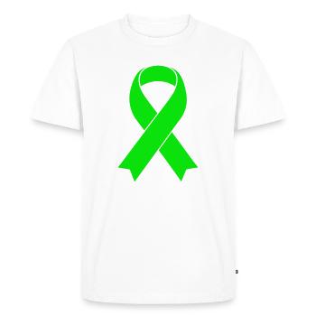 Awareness Ribbon - Men's Premium Organic T-Shirt - white - Front - Nico (187cm)