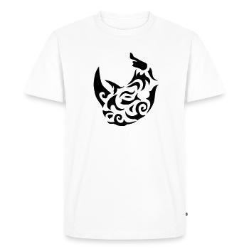 nashorn tribal rhinoceros rhino 19 - Men's Premium Organic T-Shirt - white - Front - Nico (187cm)
