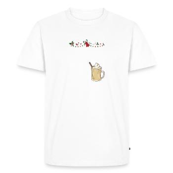 Je suis plein d'esprit de Noël Oh attendez c'est - T-shirt Premium bio Homme - blanc - Devant - Nico (187cm)
