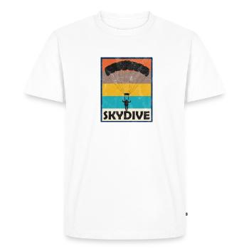 Saut en parachute saut en parachute - T-shirt Premium bio Homme - blanc - Devant - Nico (187cm)
