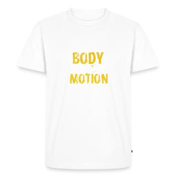 get your body - T-shirt Premium bio Homme - blanc - Devant - Nico (187cm)