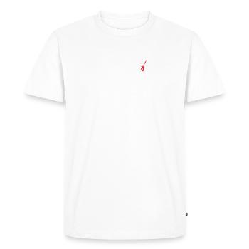 guitar - Men's Premium Organic T-Shirt - white - Front - Nico (187cm)