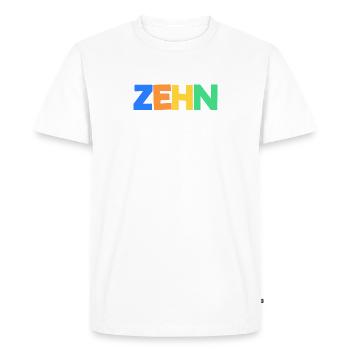 10 birthday wedding gift ten - Men's Premium Organic T-Shirt - white - Front - Nico (187cm)
