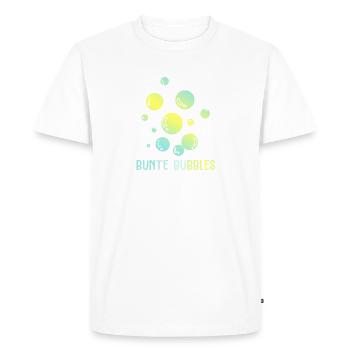 Colorful bubbles funny soap bubbles shirt design - Men's Premium Organic T-Shirt - white - Front - Nico (187cm)
