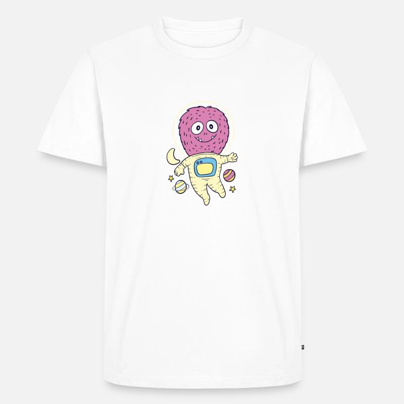 MONSTRONAUT - Männer Premium Bio T-Shirt - Weiß
