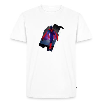 Hero - Men's Premium Organic T-Shirt - white - Front - Nico (187cm)